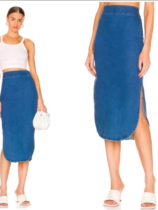 Frank & Eileen Dresses & Skirts - FRANK & EILEEN Donegal Unforgettable Denim Jean Skirt 1977 Medium Wash Grinding